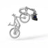 Metalmorphose Keychain - MTM230 - 01 - 01 Mountain Bike Key Ring - 5404006065646 - Crystal Lotus