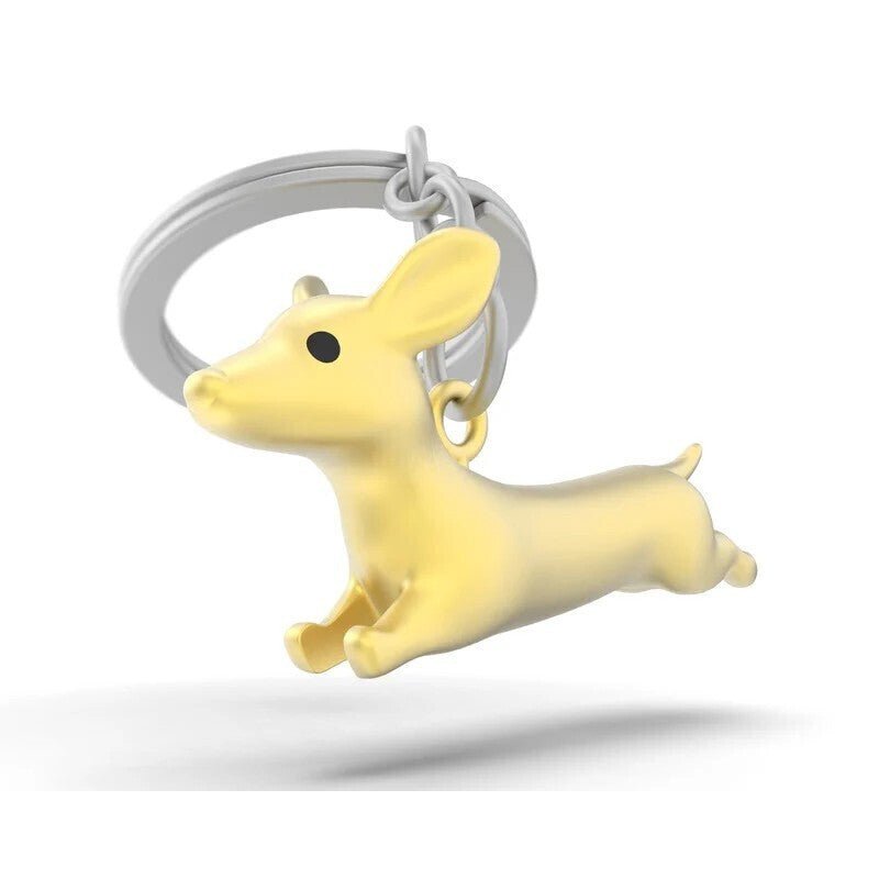 Metalmorphose Keychain - MTM251 - 01 - Dachshund Key Ring - 5404006056538 - Crystal Lotus