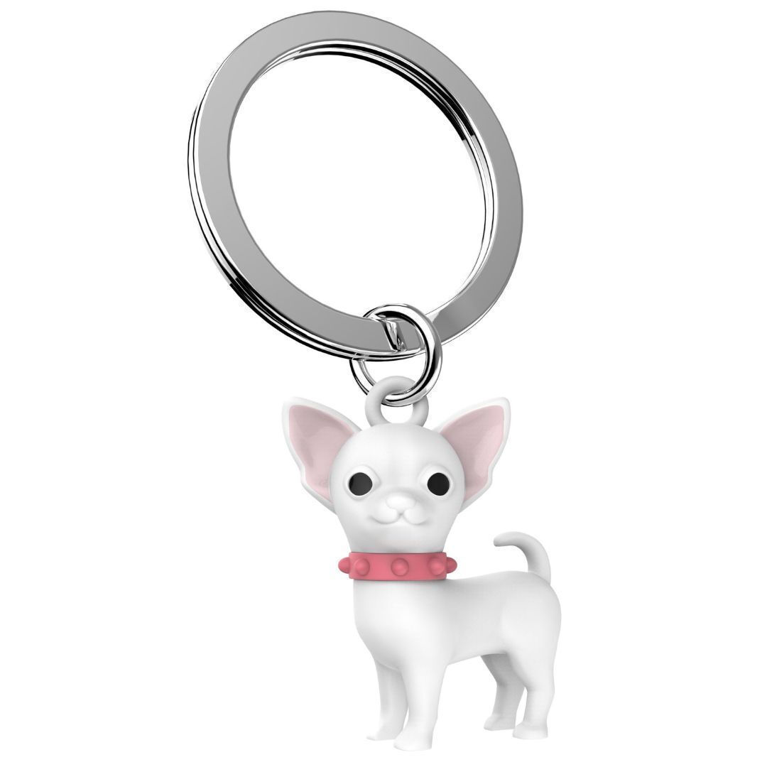 Metalmorphose Keychain - MTM254 - 01 - Chihuahua Dog Key Ring - 5404006047321 - Crystal Lotus