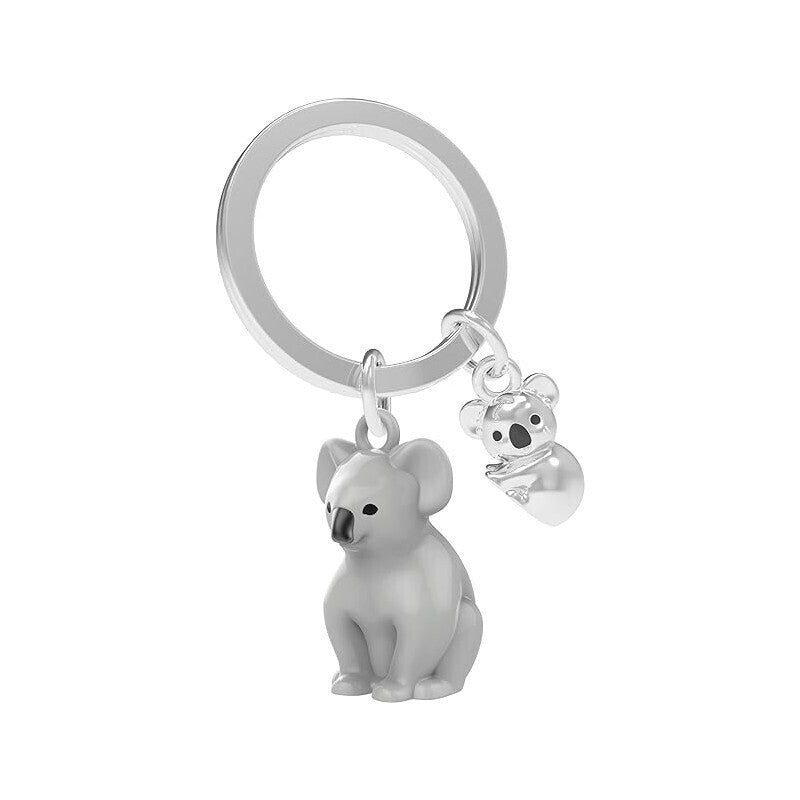 Metalmorphose Keychain - MTM278 - 01 - Koala Family Key Ring - 5404006047888 - Crystal Lotus