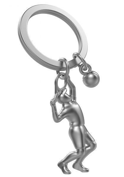Metalmorphose Keychain - MTM283 - 01 - Tennis Key Ring - 5404006046805 - Crystal Lotus