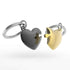 Metalmorphose Keychain - MTM306 - 01 - "You And I Belong Together Like Missing Puzzle Pieces" Heart Key Ring - 5404006049769 - Crystal Lotus