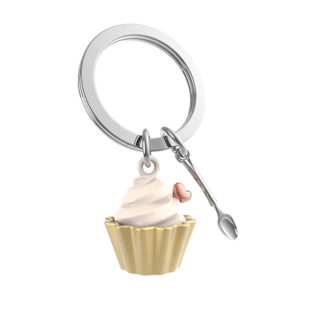 Metalmorphose Keychain - MTM325 - 02 - Cupcake Key Ring - 5404006060528 - Crystal Lotus