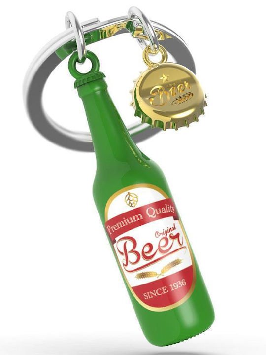 Metalmorphose Keychain - MTM326 - 03 - Beer Key Ring - 5404006060412 - Crystal Lotus