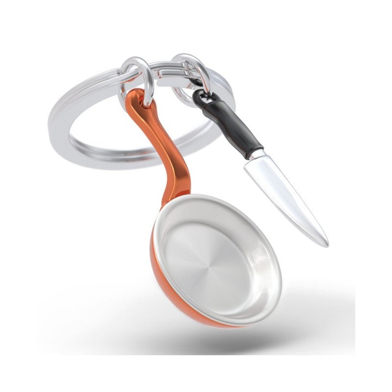 Metalmorphose Keychain - MTM364 - 01 - Cooking Pan Key Ring - 5404006064083 - Crystal Lotus