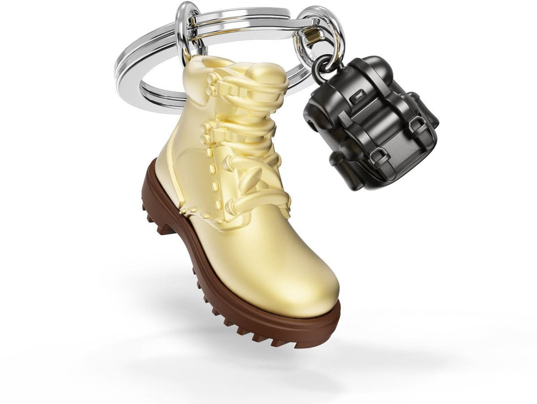 Metalmorphose Keychain - MTM368 - 01 - Hiking Boots Key Ring - 5404006065882 - Crystal Lotus