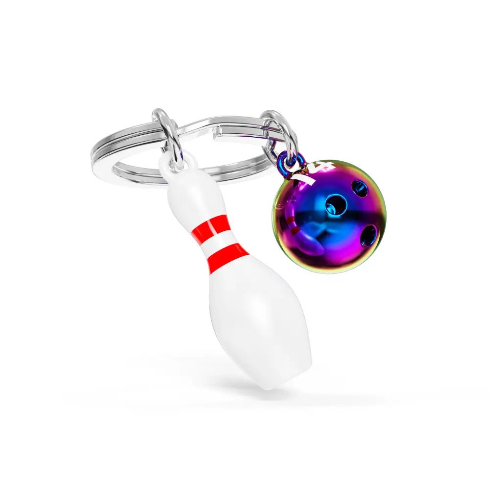 Metalmorphose Keychain - MTM384 - 01 - Sport Collection Bowling Pin &amp; Ball - 5404006068180 - Crystal Lotus