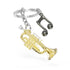 Metalmorphose Keychain - MTM401 - 01 - Music Collection Trumpet - 5404006073542 - Crystal Lotus