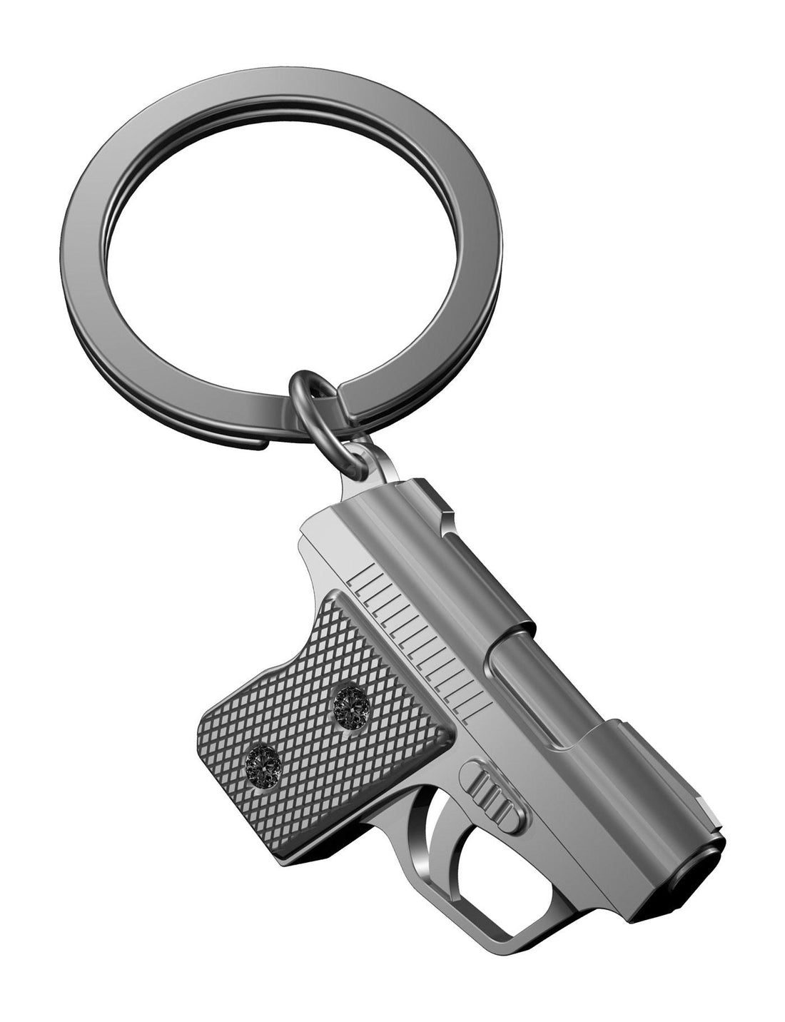 Metalmorphose Keychain - MTM973 - Gangsta Gun Key Ring - 5404006021185 - Crystal Lotus