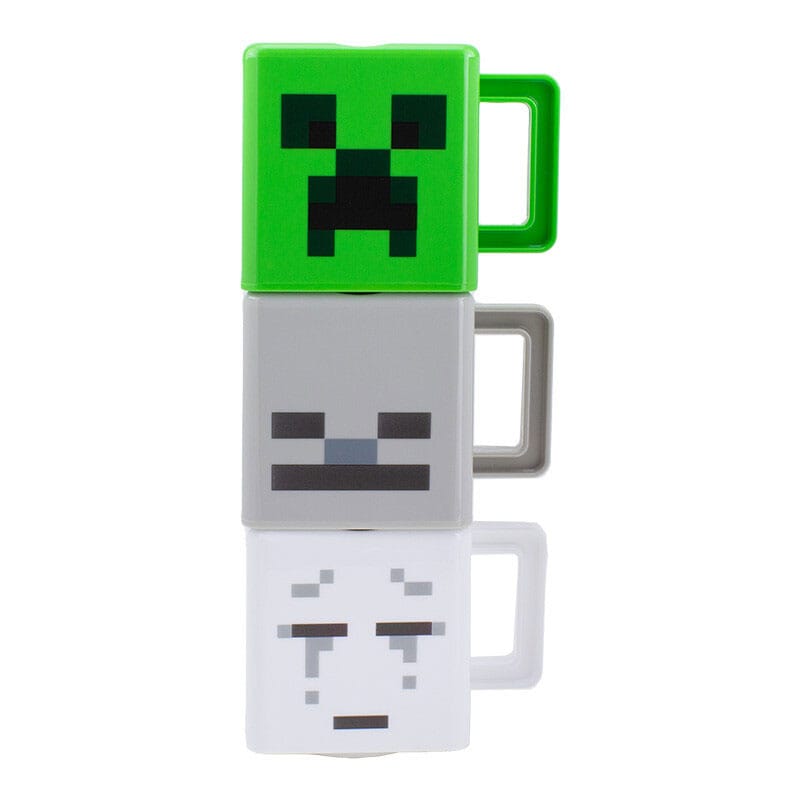 Minecraft: Set of 3 Stacking Mugs - 5055964785383 - CrystalLotus.eu