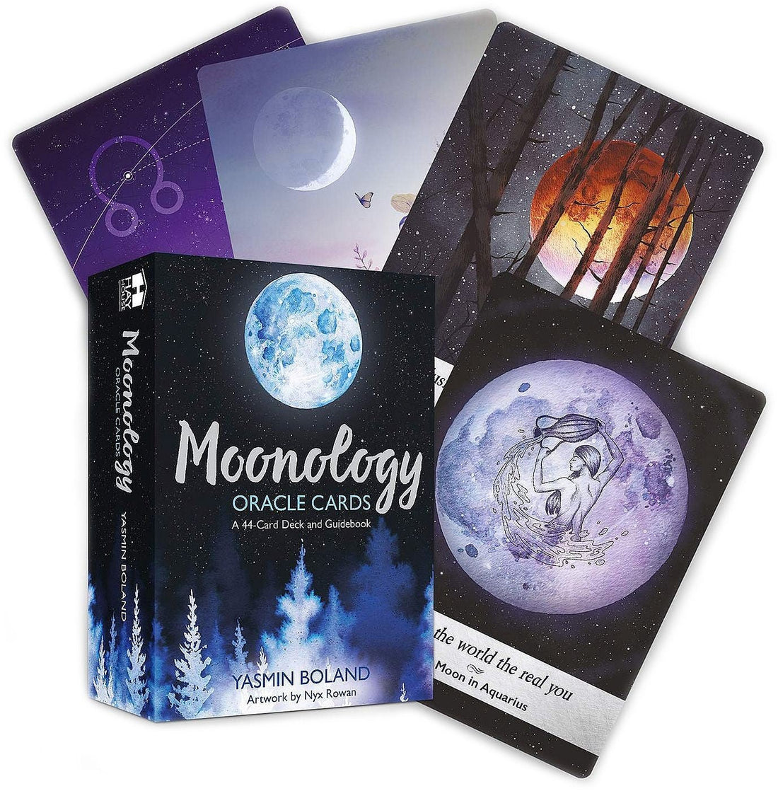 Moonology Oracle Cards: A 44 - Card Moon Astrology Oracle Deck and Guidebook - 9781781809969 - CrystalLotus.eu