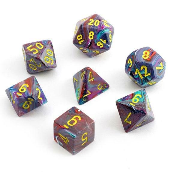 Mosaic with Yellow Festive Black Light Mini - Polyhedral 7 - Die Set - 601982035891 - CrystalLotus.eu