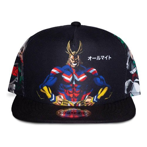 My Hero Academia Snapback Cap All Might, Deku &amp; Bakugo - 8718526148220 - CrystalLotus.eu