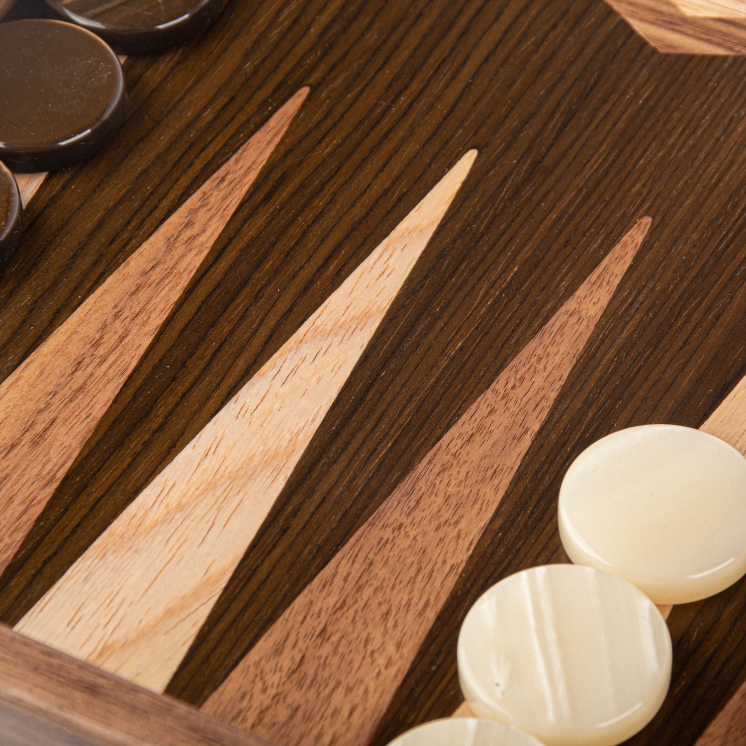 Natural Walnut Tree Trunk Premium Handcrafted Backgammon Set 48x60cm (by Manopoulos) (BKK1TRU) - 5200430705987 - Crystal Lotus