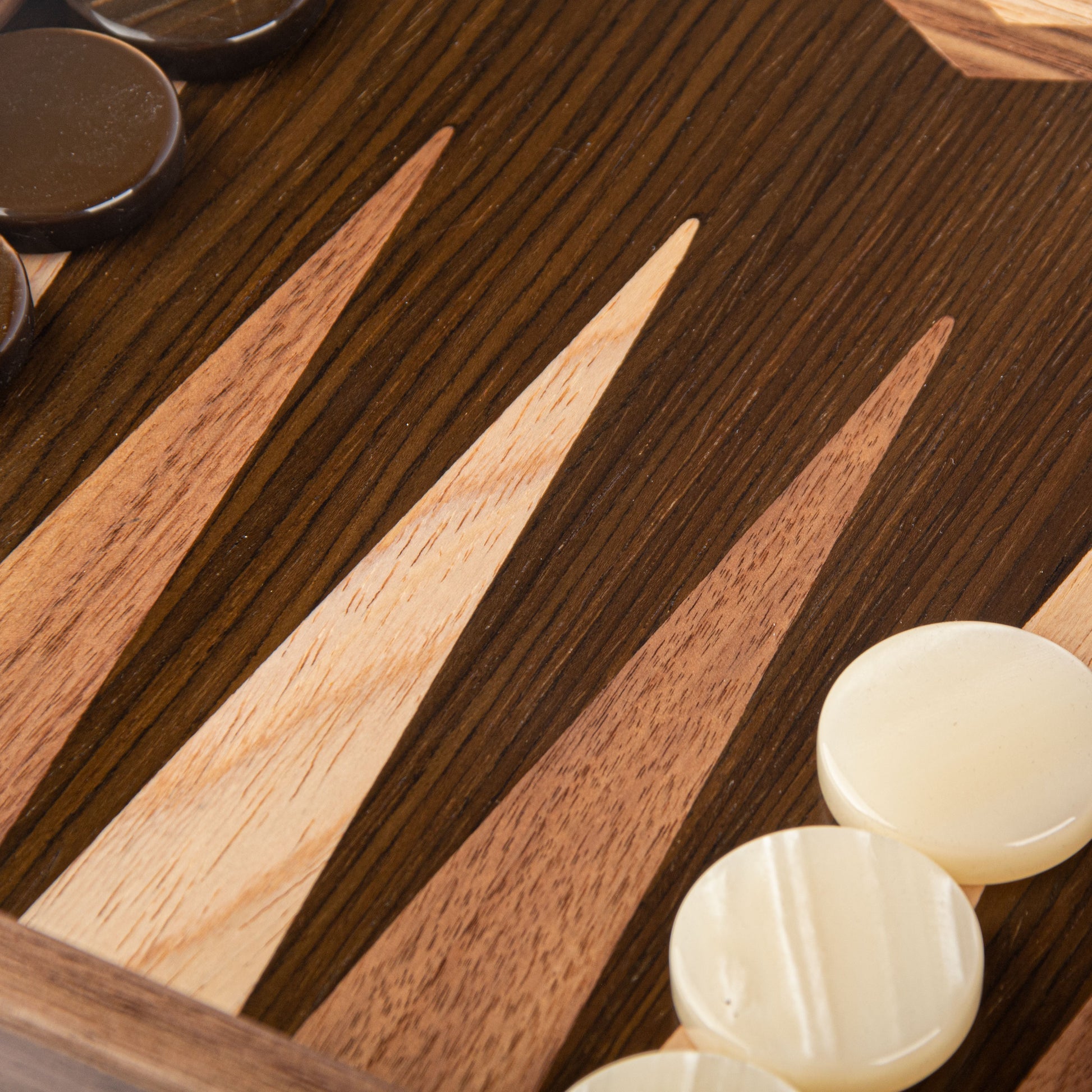 Natural Walnut Tree Trunk Premium Handcrafted Backgammon Set 48x60cm (by Manopoulos) (BKK1TRU) - 5200430705987 - Crystal Lotus