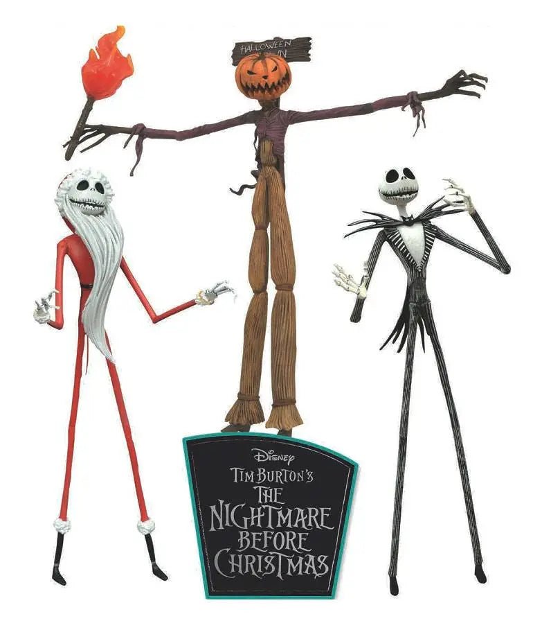 Nightmare before Christmas Action Figures 3 - Pack The Jobs of Jack Skellington 18 cm - 699788842744 - CrystalLotus.eu