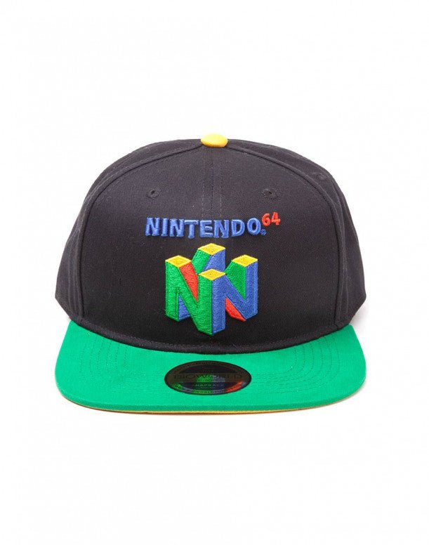 Nintendo Snapback Cap N64 Logo (One Color) - 8718526229660 - CrystalLotus.eu