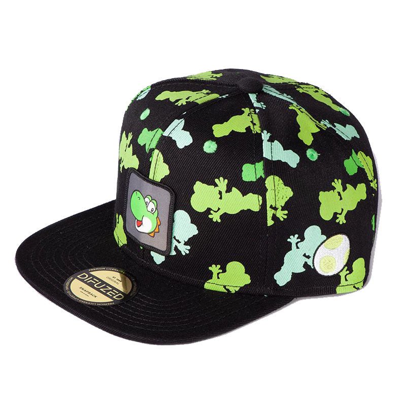 Nintendo Snapback Cap Yoshi All Over Print (One Color) - 8718526120813 - CrystalLotus.eu