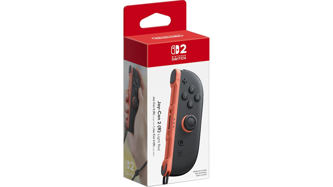 Nintendo Switch 2 - Joy - Con in Light Red Color (Right) - 045496321406 - Crystal Lotus
