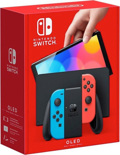 Nintendo Switch OLED 64GB (Neon Blue &amp; Red) - 5949106280303 - CrystalLotus.eu