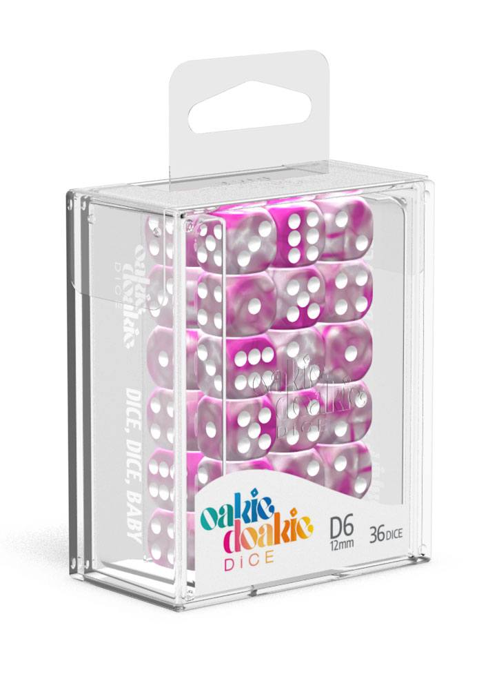 Oakie Doakie Dice D6 Dice 12 mm Gemidice - Magnolia (36) - 4056133700405 - CrystalLotus.eu
