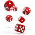 Oakie Doakie Dice D6 Dice 16 mm Solid - Red (12) - 4056133700696 - CrystalLotus.eu