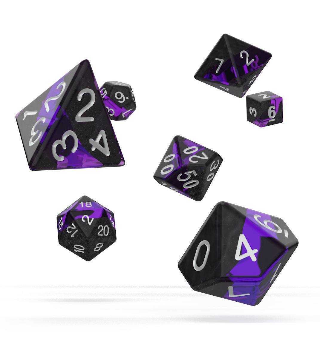 Oakie Doakie Dice RPG Set Enclave - Amethyst (7) - 4056133701464 - CrystalLotus.eu