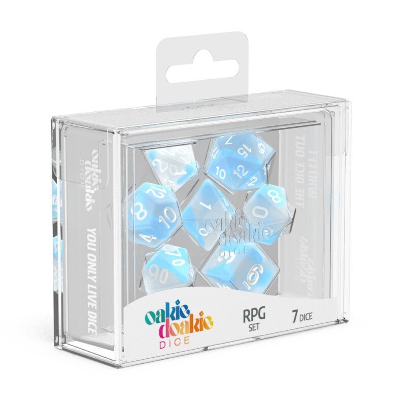 Oakie Doakie Dice RPG Set Glow in the Dark - Arctic (7) - 4056133701396 - CrystalLotus.eu