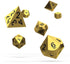 Oakie Doakie Dice RPG Set Metal Dice - Aurym (7) - 4056133701549 - CrystalLotus.eu