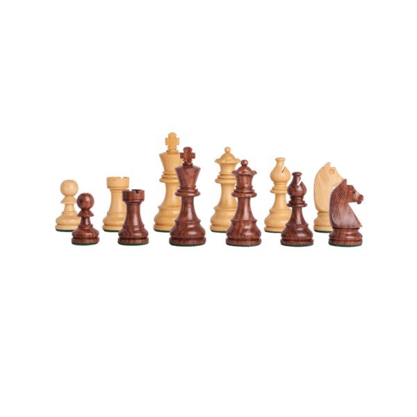 Old Vintage 3.75&quot; Rosewood Chess Pieces - VIJ111 - CrystalLotus.eu