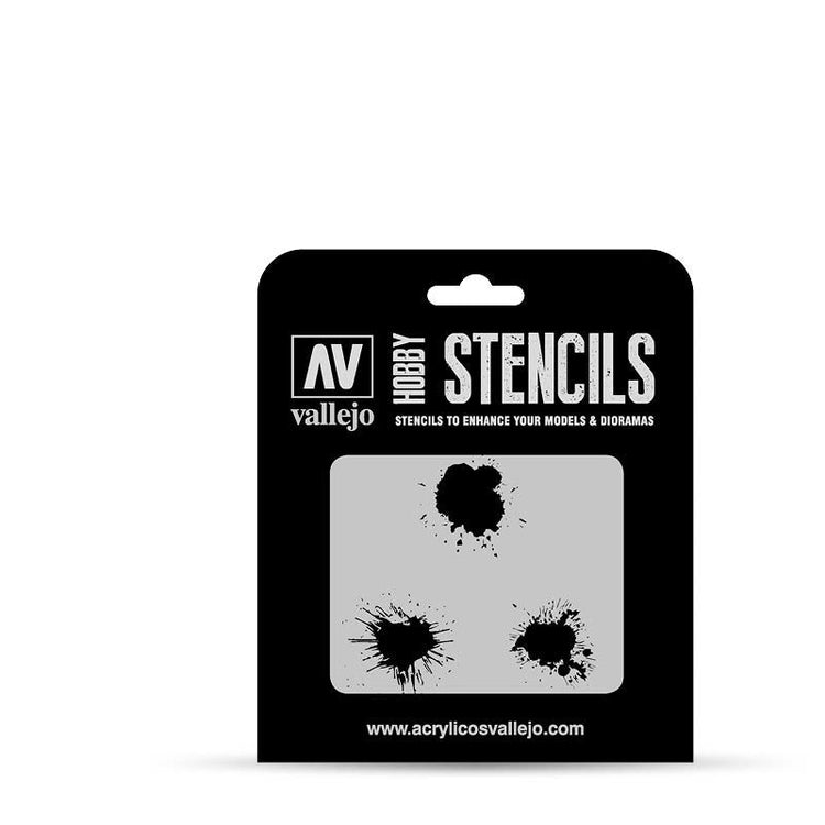 Paint Stencils - Paint Stains - 8429551986663 - CrystalLotus.eu