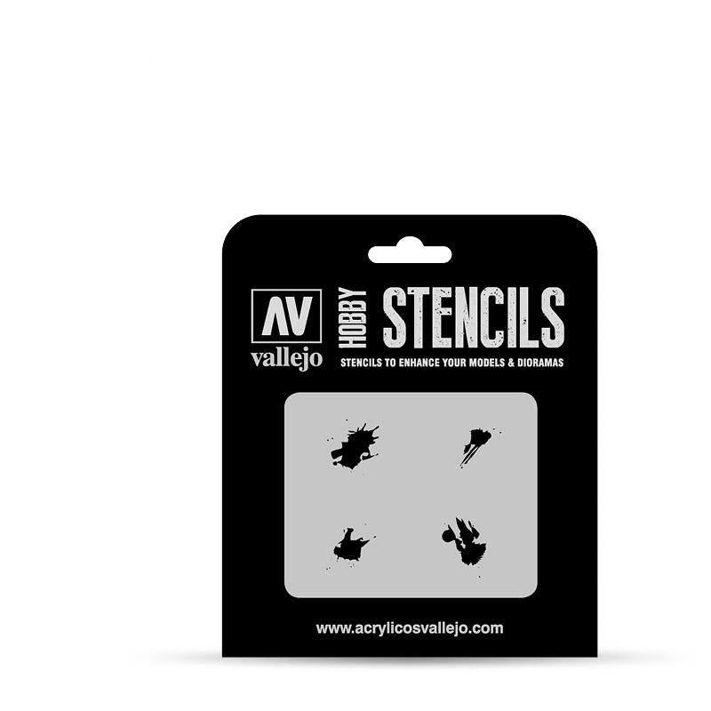 Paint Stencils - Petrol Spills - 8429551986656 - CrystalLotus.eu