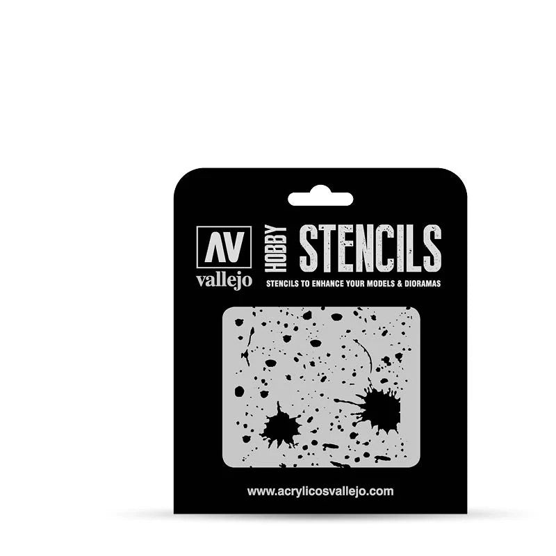 Paint Stencils - Splash &amp; Stains - 8429551986649 - CrystalLotus.eu