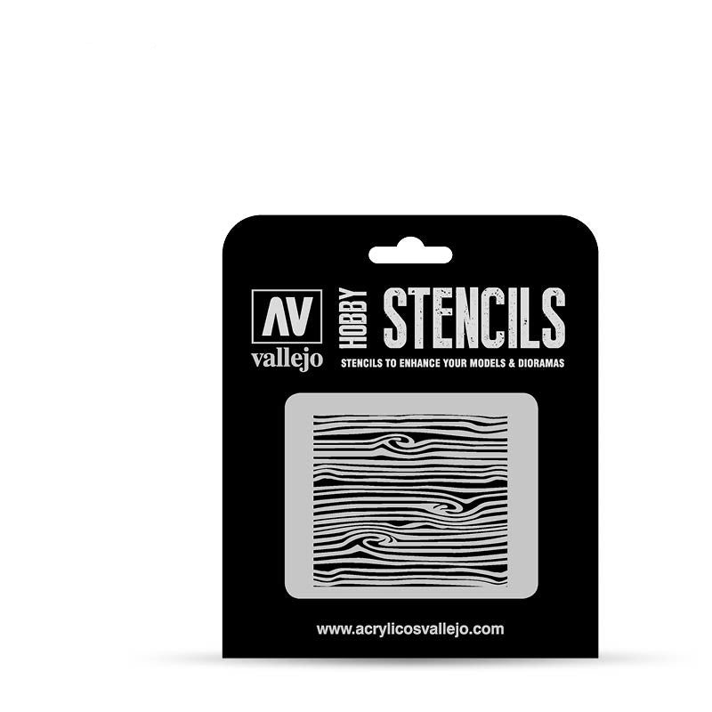 Paint Stencils - Wood Texture Nº2 - 8429551986694 - CrystalLotus.eu