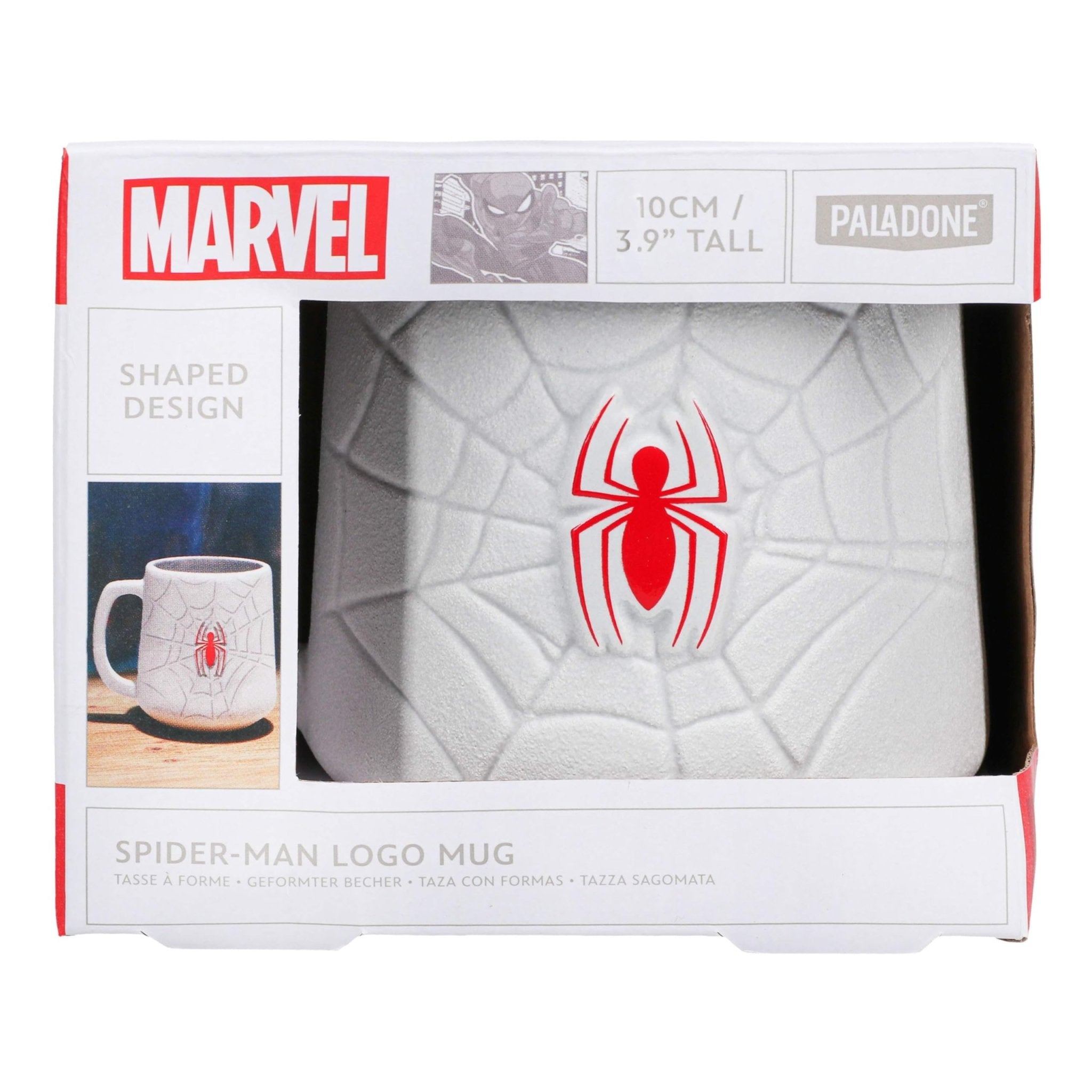 Paladone Marvel Comics - Spiderman Shaped Mug (450ml) (PP11689MCV2) - 5056577714388 - CrystalLotus.eu