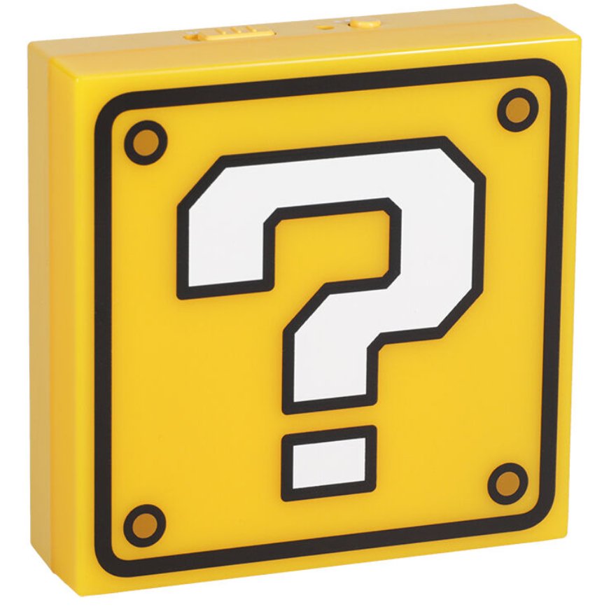 Paladone Super Mario - Question Block Night Light (PP11595NN) - 5056577713442 - CrystalLotus.eu