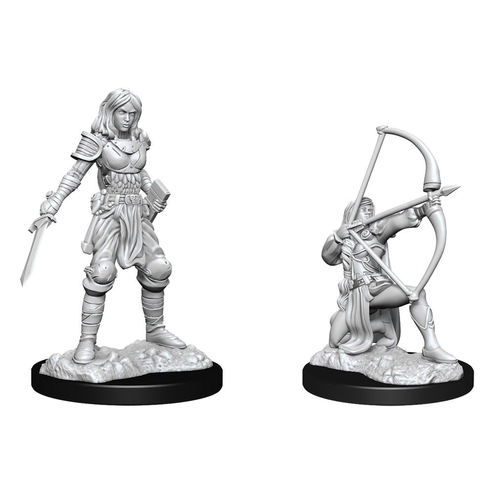 Pathfinder Battles Deep Cuts Unpainted Miniatures Human Fighter Female - 634482903261 - CrystalLotus.eu