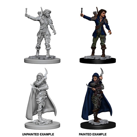 Pathfinder Deep Cuts Unpainted Miniature: Human Female Rogue - WAVE 1 - 634482726037 - CrystalLotus.eu