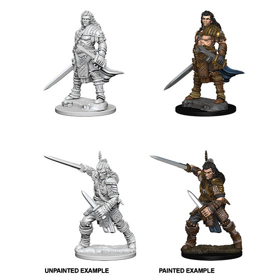 Pathfinder Deep Cuts Unpainted Miniature: Human Male Fighter - WAVE 1 - 634482725962 - CrystalLotus.eu