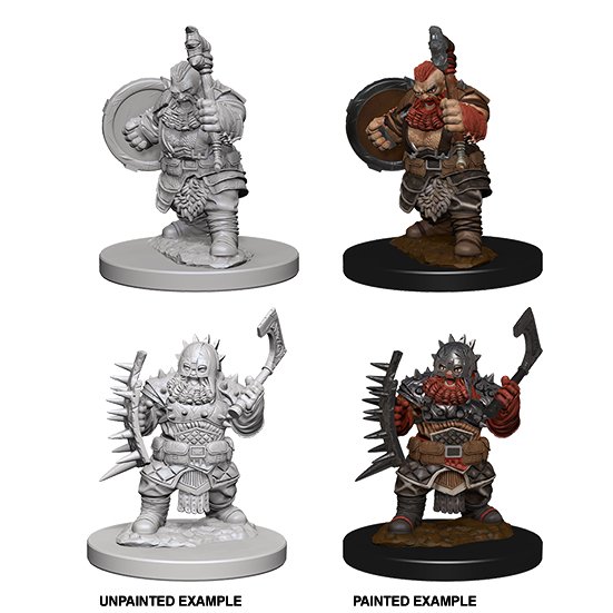 Pathfinder Deep Cuts Unpainted Miniatures: Dwarf Male Barbarian - WAVE 4 - 634482726150 - CrystalLotus.eu