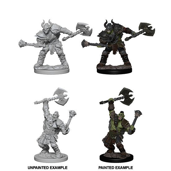 Pathfinder Deep Cuts Unpainted Miniatures: Half - Orc Male Barbarian - WAVE 3 - 634482726136 - CrystalLotus.eu