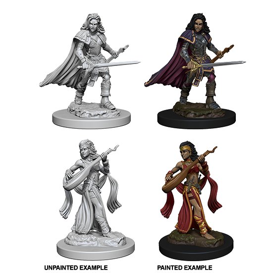 Pathfinder Deep Cuts Unpainted Miniatures: Human Female Bard - WAVE 4 - 634482726105 - CrystalLotus.eu