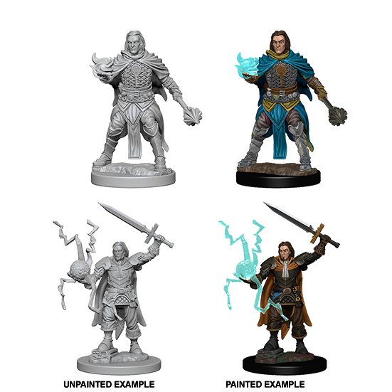 Pathfinder Deep Cuts Unpainted Miniatures: Human Male Cleric - WAVE 1 - 634482726006 - CrystalLotus.eu