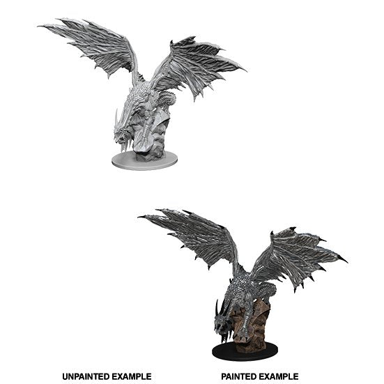 Pathfinder Deep Cuts Unpainted Miniatures: Silver Dragon - WAVE 4 - 634482731864 - CrystalLotus.eu