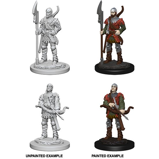 Pathfinder Deep Cuts Unpainted Miniatures: Town Guards - WAVE 4 - 634482725832 - CrystalLotus.eu