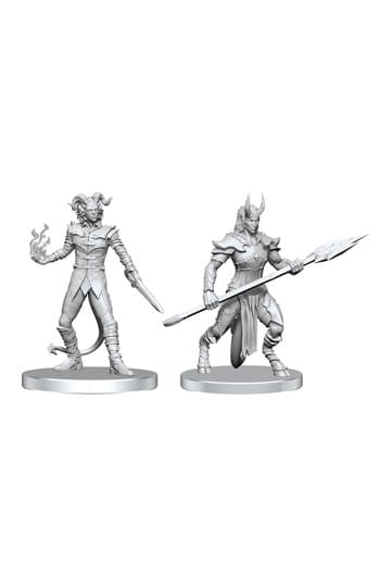 Pathfinder Deep Cuts Unpainted Miniatures Vordine (Infantry Devil) &amp; Pitborn Rogue - 634482908402 - Crystal Lotus