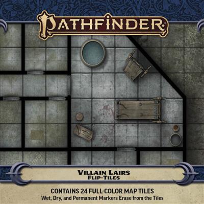 Pathfinder Flip - Tiles: Villain Lairs Set - 9781640784550 - CrystalLotus.eu