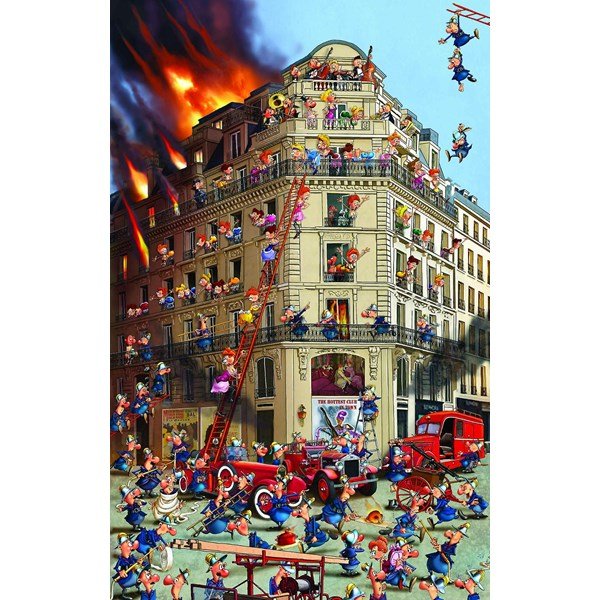 Piatnik (535444) - François Ruyer: &quot;Fire Brigade&quot; - 1000 pieces puzzle - 9001890535444 - CrystalLotus.eu