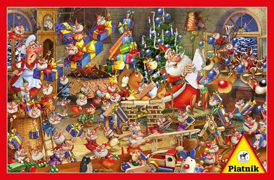 Piatnik (537943) - François Ruyer: "Christmas Chaos" - 1000 pieces puzzle - 9001890537943 - CrystalLotus.eu