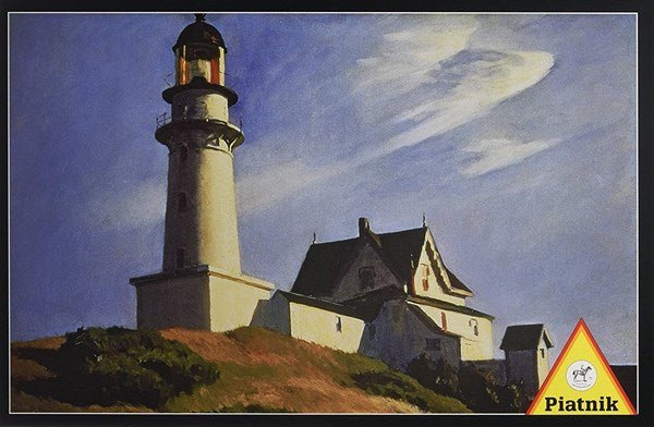 Piatnik (538544) - Edward Hopper: &quot;Lighthouse at Two Lights&quot; - 1000 pieces puzzle - 9001890538544 - CrystalLotus.eu